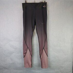 Kari Traa Marit Tights Women’s M Dove Gray Running Activewear Hummingbird NEW
